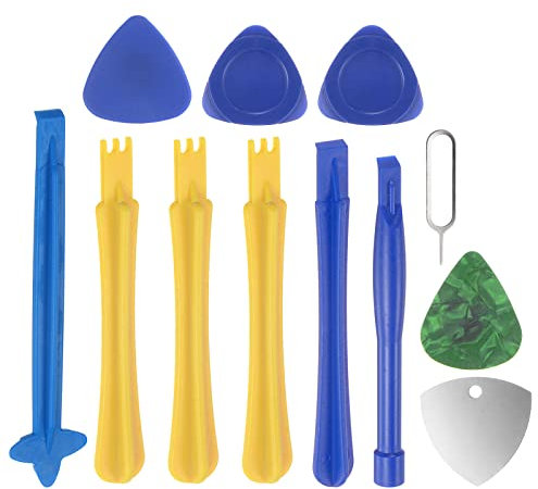 sourcing map 12in1 Set Electronics Repair Tool Kit, Plastic Pry Bar, Phone Pin Set for Screen Glue Removal