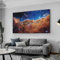 Carina Nebula Deep Field Leinwandgemälde, Poster, Kunst, James Webb, Weltraumteleskop, erste Bilder, kosmische Klippen, für Wohnzimmer, Dekoration, 40 x 80 cm (16 x 31 Zoll), mit Rahmen