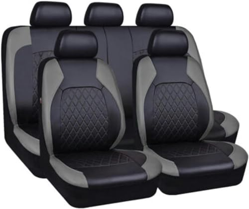 RWTECH Sitzbezüge Auto Autositzbezüge Universal Set für Audi q3 s-line/q3 Quattro/q3 sportback/q5/q5 sportback Auto Zubehör,Schwarzgrau