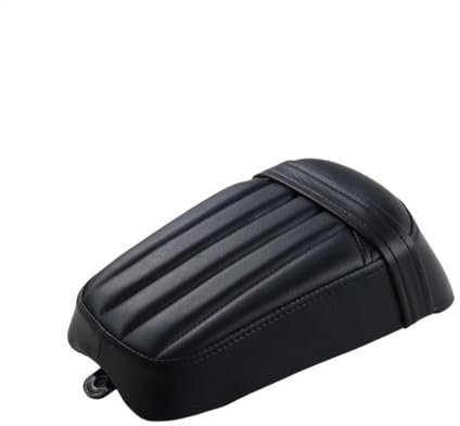 Motorrad Sitzpolster Motorrad Hinten Passagier Leder Sitzkissen Für Softail Für Slim FLSL Street Bob FXBB 2012-2022 Teil Zubehör Sitzkissen (Color : Black 2012-2017)