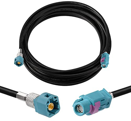 Eightwood HSD LVDS Z Câble femelle vers mâle 500 cm 535 4 cœurs pour BMW F30 F10 F25 F15 Audi VW Mercedes Citroën Peugeot Vidéo Audio Caméra de recul Rétrofit Navigation