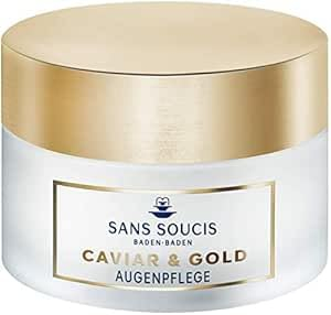 Sans Soucis Caviar & Gold Augenpflege 15ml A - Augencreme, Anti Age Deluxe, Kaviar Extrakt, Laktosefrei, Mineralölfrei, Parabenfrei, Thermalwasser aus Baden-Baden