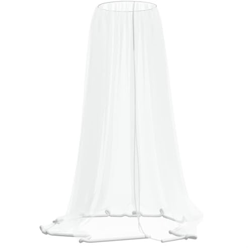 vidaXL Moustiquaire pour Parasol 220 Maille Blanc Φ300x230 cm, moustiquaire Pliable, moustiquaire pour Parasol, moustiquaire de Camping