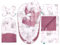 Lantigo Set für Neugeborene 6-teiliges Babynest Baumwolle mit Samt Baby Nestchen 95×55 cm inkl. Baby Kissen, Babydecke, Babyhörnchen, Erstausstattung Neugeborene Eledreams Pink