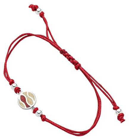 DUR Schmuck Cotton-Armband STRANDWELLEN Strandsand, Korallensand, Silber 925/- 17cm (A1894)