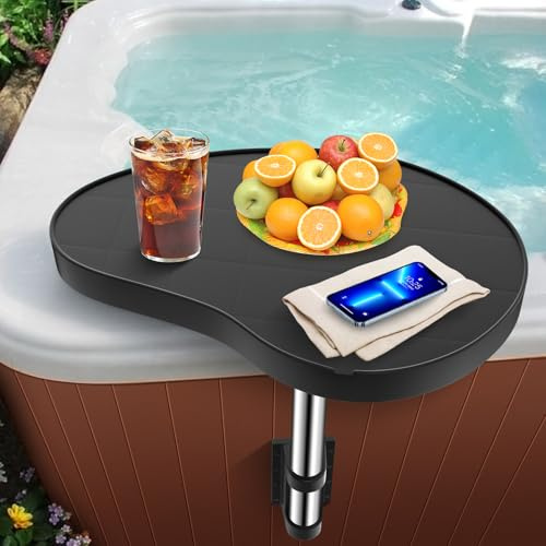 ACTREY Whirlpool-Tablett, Whirlpool-Tischtablett, Whirlpool-Getränkehalter, 360° drehbar, rutschfestes, Robustes Whirlpool-Tischtablett, Design für Whirlpool