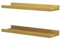 Vicco Wandregal Linus, hängendes Regal, Naturholz, 50 x 4 cm 2er Set