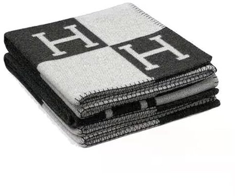 SWZEC Crystalli Elegante WOL-Kaschmir-Decke - Isabelle (Schwarz,1-St)