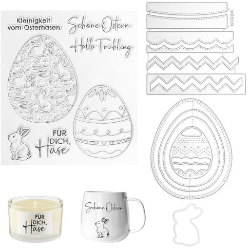 4 Stück Kerzensticker Ostern KerzentattooTattoo Osterhase Kerzensticker Wasserschiebefolie Hasen Tattoofolie Ostern Deko Kerzenaufkleber DIY für und Keramik