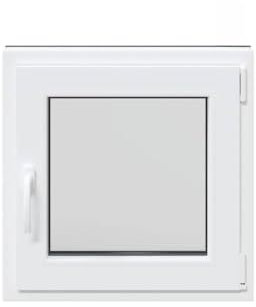 vidaXL Finestra per Seminterrato RISOR 60x60cm Anta Ribalta DIN Destra, Finestra di Uscita, Finestra della tramoggia, Finestra nel seminterrato