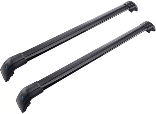 MHysa Auto Dachgepäckträger Korbwanne Dachbox Dachträger Querträger kompatibel mit für Ford Mondeo Estate MkV 2015+ 2019 2018, Black Roof Rack