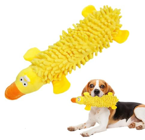 FDJZXW Antistressente für Hunde Verschleißfest,Bissfester,Anti Stress Ente Hund Ideales Kuscheltier für Hunde,Hundespielzeug Ente für Alle Hunderassen