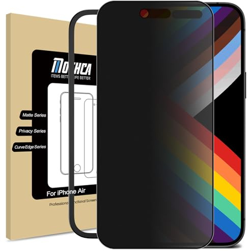 Mothca Matt Sichtschutz für iPhone Air 17 6,5 Zoll, 9H für Panzerglas Matte Privacy Screen Protector, Anti Reflex & Anti-Fingerabdruck Papier Folie (1 Stück)