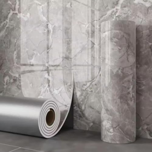 1 Roll Marble Thick Foam Bedroom Wallpaper Imitation Ceramic Tile Self-Adhesive Wallpaper Kitchen Anti Oil Stain Wall Sticker