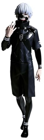 DEXSHUN Kaneki Ken Figur Anime Figuren Kaneki Ken Stehende Haltung Actionfigur PVC Anime Statue Modell Sammlerstück Desktop Heimdekoration 19cm