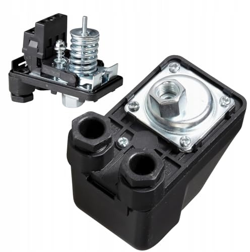 Mechanischer Druckschalter PRO 8-230V, 1/4 IG, bis 8 Bar - Automatische Pumpensteuerung - Ein- Ausschalt Druck einstellbar - Professionell Druckwächter - für Wasserpumpe Brunnenpumpe Hauswasserwerk