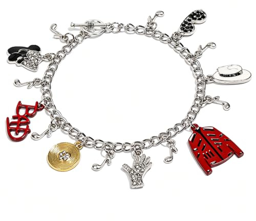 AICase Michael Merch inspirierte Armbänder, Strass-Quasten Armbänder, passend zu Hemden, Kostümen, Handschuhen, CDs, Schallplatten, Postern, Aufklebern und Jacken, Gedenk-Sammlungsgeschenke für Fans