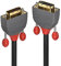 LINDY 36231 DVI-D Dual Link Extension Cable - Anthra Line Black, 1m