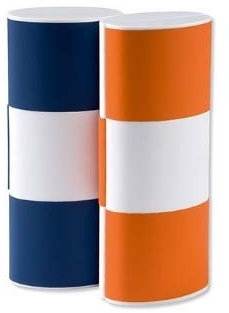 Zauberetui/Logic/Change Gross weiß-blau/orange - Brillenetui Brillenbox Hartschale