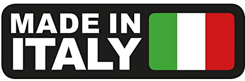 Aufkleber Italien Made in Italy Flag Flagge Fahne Auto Sticker black Waschstrassenfest und UV-Beständig