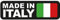 Aufkleber Italien Made in Italy Flag Flagge Fahne Auto Sticker black Waschstrassenfest und UV-Beständig