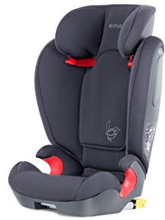 AVOVA Star-Fix Kinderautositz Höhe 100-150 cm Gruppe 2/3, Sicherheitsstandard ISOFIX UN ECE R-129, ab 4 Jahren - Made in Germany, Koala-Grau