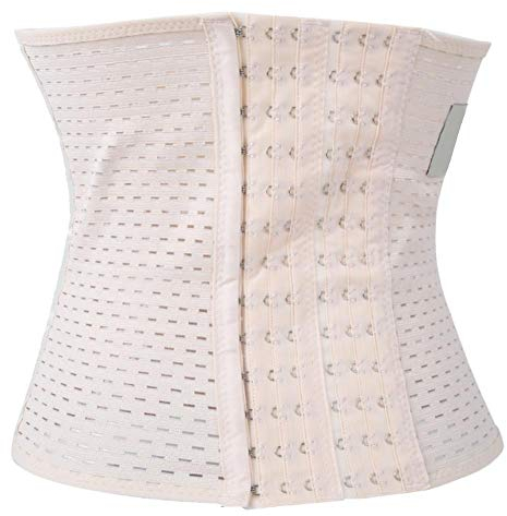 YOUTHINK Frauen Taille Trainer, Lady Frauen Body Shaper Postpartum Abnehmen Gürtel Bustiers Korsetts Waist Trainer Korrektur Körperzubehör Sport Unterbrust Corset (L-Weiß)