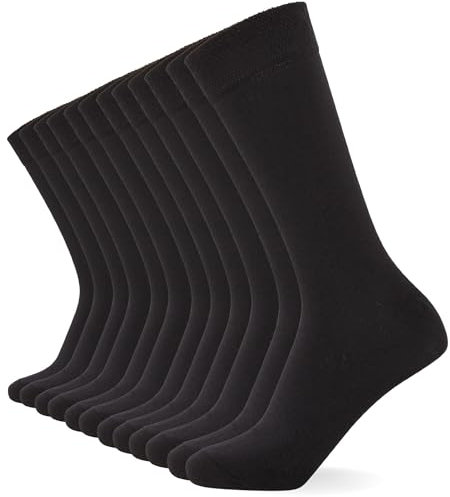FM London lot de 12 chaussettes unisexes super douces pour mollets - Chaussettes pour hommes et femmes avec design respirant et résistant aux odeurs