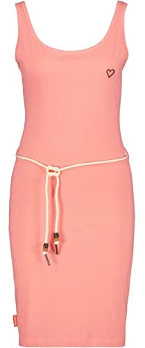 alife & Kickin Damen JenniferAK Dress Sommerkleid Kleid, Peach, S