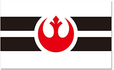 Große Rebellen-Allianz-Flagge, 0,9 x 1,5 m, Polyester mit 2 Messingösen, lebendige Farben, HD-Druck, Innen- und Außenbereich, Raumdekoration, Männerhöhle, Dekoration