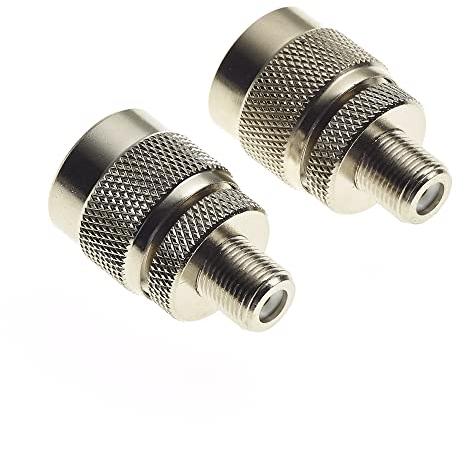 Adaptador Keple De Enchufe Tipo F A Enchufe Tipo N Hembra Coaxial De Antena RF Macho - Paquete De 2