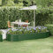 WIFESE JardinièRe De Jardin Acier Enduit De Poudre 249x100x36 Cm Vert Jardinieres Exterieur Jardiniere Bois Jardiniere Balcon Carré Potager Bacs ã Fleurs