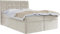 WFL GROUP Boxspringbett mit Bettkasten 120x200 140x200 160x200 180x200 200x200 Doppelbett Gepolstert Bett Mit Matratze und Topper - Stauraumbett mit Kopfteil - Beige Samt - 180 x 200 cm
