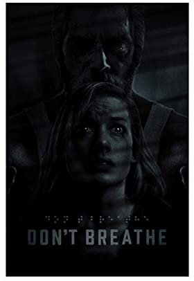 Horror-Filmposter Don't Breathe, Leinwand-Poster, Wandkunst, Dekoration, Bild, Gemälde für Wohnzimmer, Schlafzimmer, Dekoration, Rahmen: 30 x 45 cm