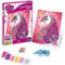 Sentosphère 3920150 Bastelset Paillettenbild, Motiv Einhorn, Pailletten-Kunst, DIY Kreativ-Set für Kinder und Erwachsene, Nachauflage