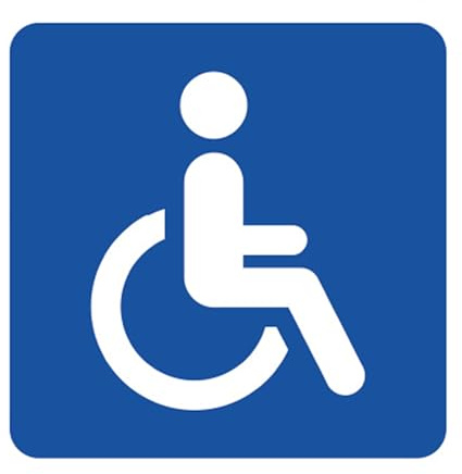 SL group - 1 Aufkleber Rollstuhlfahrer 10 x 10 cm aus hochwertiger Magnet-Folie - Magnetschild zur Beförderung von Menschen mit Behinderung - Rollstuhl- & Behinderten-Schild magnetisch für Auto, Bus