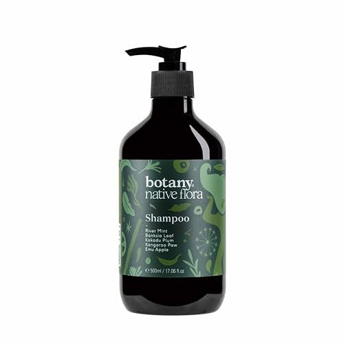 Botany Native Flora Shampoo, Reinigt Ihr Haar und Ihre Kopfhaut Sanft, Hydriert und Bewahrt Feuchtigkeit, um Frizziges Haar mit Australischen Pflanzenextrakten zu Verhindern 500ml