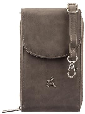 Ledermeid Prato S914-P LM Joyce Handy -Tasche Umhängetasche dark grey
