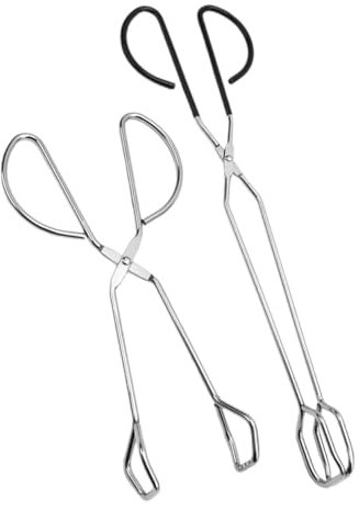 CIYODO 2St Kohleclip Grillclip Servierbesteck Zangen Essenszange Spatelzange zum Grillen Salatclip Grillzange aus Edelstahl Küchenzange Kuchenzange Brotzange Handtuchclip Rostfreier Stahl