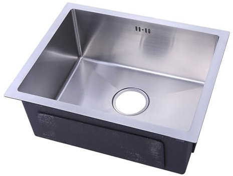 Fregadero Cocina Bajo Encimera 80x45cm, Fregadero de Cocina Multifuncional, para Bar, balcón, Cocina y Otras escenas