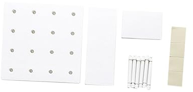SOLUSTRE 1stücke Dekorativer Aufbewahrungsregal Mit Lochplatte Weiß Kreatives Regalset Für Vielseitige Nutzung Im Wohnzimmer Schlafzimmer Küche Und Bad Zur Aufbewahrung Von Geräten Und