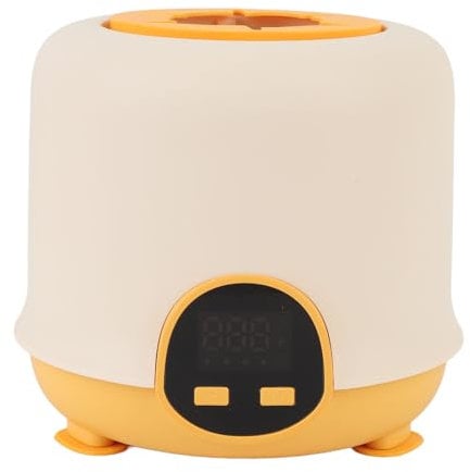 TOPINCN Elektrischer Milchshaker für Babynahrung, Babynahrungsmixer, Flaschenwärmer, Automatischer Milchmixer, Mixer, Elektrischer Säuglingsflaschenshaker für Zuhause und Reisen (Yellow)