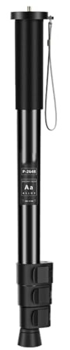 Monopode en alliage d'aluminium avec hauteur réglable pour appareil photo reflex numérique et randonnée 47-150 cm