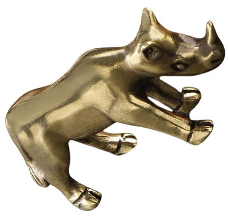 BESPORTBLE Messing- -Statue Ornament Kleine Tierdekoration Schreibtisch-Miniatur Langlebig Innenraum-Dekoration Messingfigur -Form