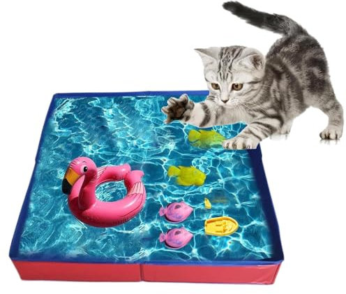 Piscine pour Grands Chiens Et Petits Chiens Piscine Pataugeoire Pliable Et Transportable Piscine De Bain pour Animaux De Compagnie, pour Animaux De Compagnie, Enfant,50x50x10 Cm
