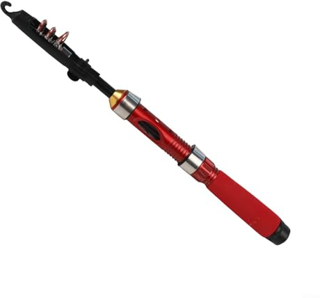 Teleskoprute zum Meeresangeln, einziehbar und einfach zu bedienen, für Angler an verschiedenen Orten (1,0)