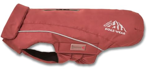Wolters Wolters Skijacke Dogz-Wear | Wintermantel für Hunde | Farbe Rostrot | Größe 80 (Rückenlänge 78-80 cm)