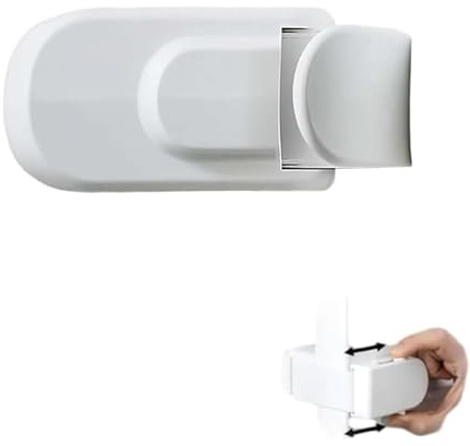 The Snap-On Door Lock Kids Can't Reach or Defeat, No Tools or Adhesives, Child Proof & Pet Safety Lock for Toddlers, Simple Install Damage-Free for Bedroom Bathroom Front Door (1PC)