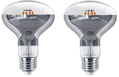 Long Life Lamp Company 2 x 8w LED R80 Reflector Light Bulb E27 Warm White