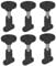 JT Pickfords | Pack Of 6 Legs Feet Clips & Screws For Bathroom Shower Enclosure Trays